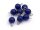 Verbinder mit einer 8mm Perle in marineblau 8 Stück