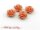 4 Cabochons als Rosen in apricot, 16 mm