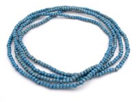 Perlen aus Holz in blau 4mm 100 Stück