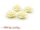 4 Cabochons als Rose in creme, 16 mm Durchmesser