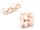 hohe Zick Zack Perlen in creme weiß 10mm 10 Stück
