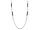 Retro Gliederkette mit Perlenelementen in amethyst und rot