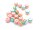 gestreifte Resinperlen rainbow 8 mm 20er Set