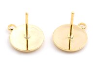Ohrstecker mit Aufhängung für 8 mm Cabochons...