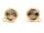 Ohrstecker mit Aufhängung für 8 mm Cabochons mit Echtgold beschichtet 2 Stück