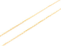 Edelstahlkette Gold 50cm fertige Gliederkette 2x1,5 mm...