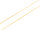 Edelstahlkette Gold 50cm fertige Gliederkette 2x1,5 mm IP-Beschichtung 18K vergoldet 1 Stück