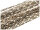 2 m feine Figarokette in antik bronze