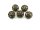 6 filigrane Perlen in vintage Bronze, 20 mm
