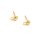 Ohrstecker mit Öse aus 304 Edelstahl in Goldfarben 4 Stück