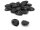 Cabochons aus Acryl als Tropfen 18x13mm in schwarz 20er Set