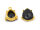 Cabochons aus Acryl als Tropfen 18x13mm in schwarz 20er Set