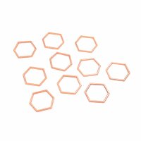 Verbinder als große Honigwabe in roségold 10...