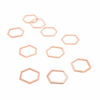 Verbinder als große Honigwabe in roségold 10...