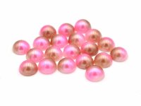 Cabochons im holographic Design in rosa für 8 mm...