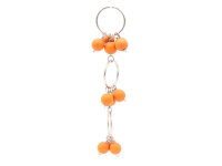 3-teiliger Anhänger mit Perlen in orange 1Stück