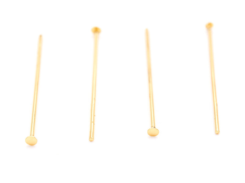 Nietstifte mit Echtgold beschichtet 24 mm 4 Stk.