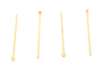 Nietstifte mit Echtgold beschichtet 24 mm 4 Stk.