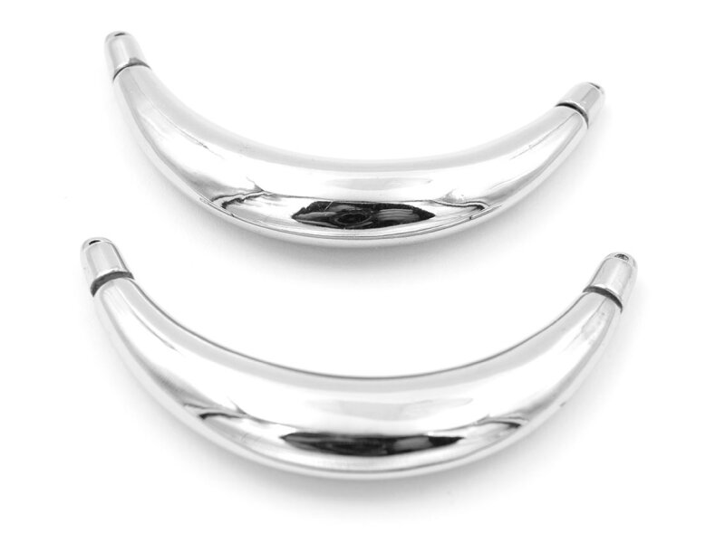 gebogener Verbinder in platinfarben 1 Stück