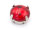 gewölbte Glascabochons in rot und antik goldfarben 14mm 6 Stück
