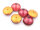 gewölbte Glascabochons in pink und antik goldfarben 14 mm 6 Stück