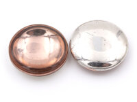doppelseitige Glascabochons in rosa und antik...