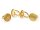 Ringrohlinge für 18 mm Cabochons aus Messing unbeschichtet 4 Stück