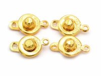 Klippverschlüsse aus Messing in goldfarben 9x16mm...