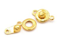 Klippverschlüsse aus Messing in goldfarben 9x16mm...
