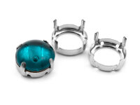 Krampenfassungen für 14 mm Cabochons in platinfarben...