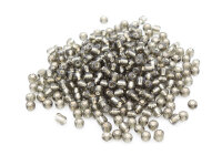 Rocailles Perlen in grau silber 4mm 300 Stück
