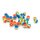 bunt gestreifte Perlen aus Resin 8mm 30er Set