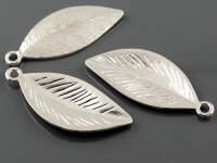 3 große Blätter silberfarben, 52 mm