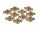 kleine Verbinder Kompass in antik bronzefarben 10er Set
