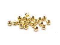 20 Zwischenperlen in goldfarben stardust,  4 mm