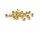 20 Zwischenperlen in goldfarben stardust,  4 mm
