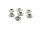 8 Zwischenperlen in vintage Silber
