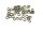 100 Splitringe in vintage Bronze doppelt