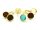 6 Brisuren in goldfarben für 12 mm Cabochons