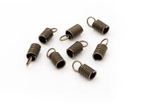 40 Endkappen für 3 mm Bänder in antik Bronze