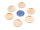 10 Fassungen für 18 mm Cabochons roségoldfarben beschichtet