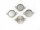 4 Rahmen in antik silber für 14 mm Klebeperlen