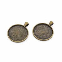 Fassung mit Netzmuster für 30 mm Cabochons –...