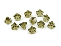 10 Glasblumen in taupe 9 mm