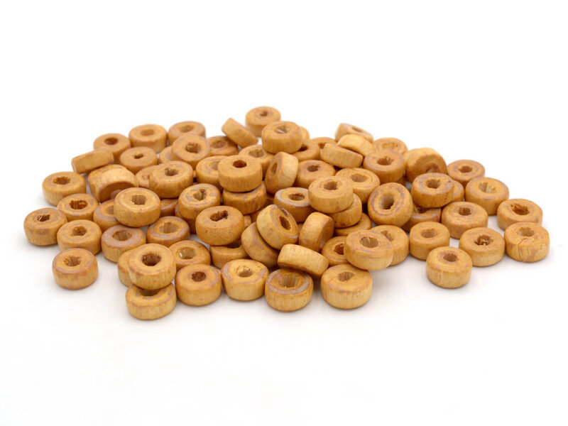 100 Holzperlen 8 mm