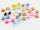 20 Cabochons 10 mm Resin gestreift (zweite Wahl)