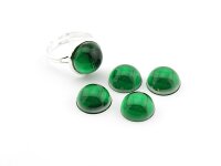 20 Cabochons in grün, 12 mm