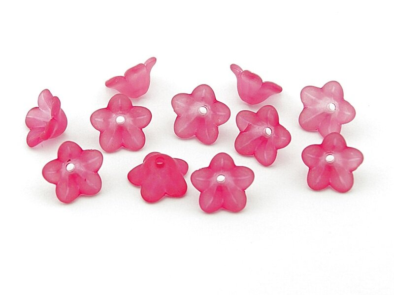 20 Blüten in pink, 13 mm