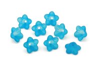 20 Blüten in türkis, 13 mm