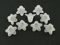 10 Blüten gefrostet in weiss